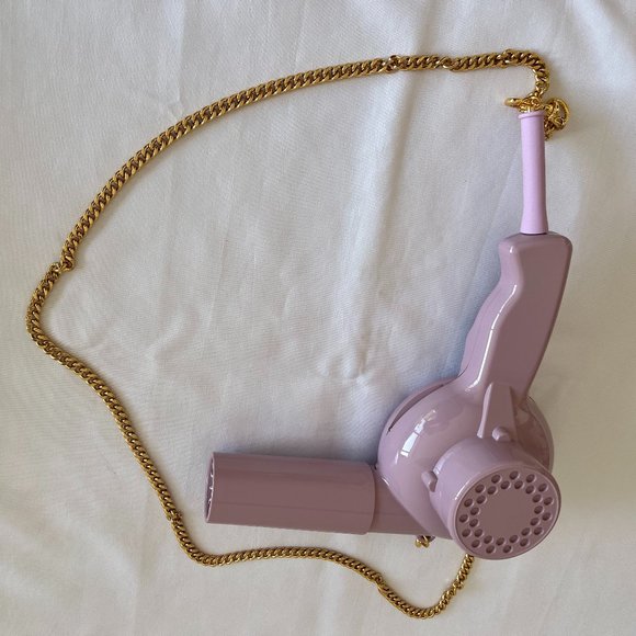 AW21 Moschino Couture Jeremy Scott Blow Dryer Mini Shoulder Bag w/Gold Chains - Picture 15 of 16